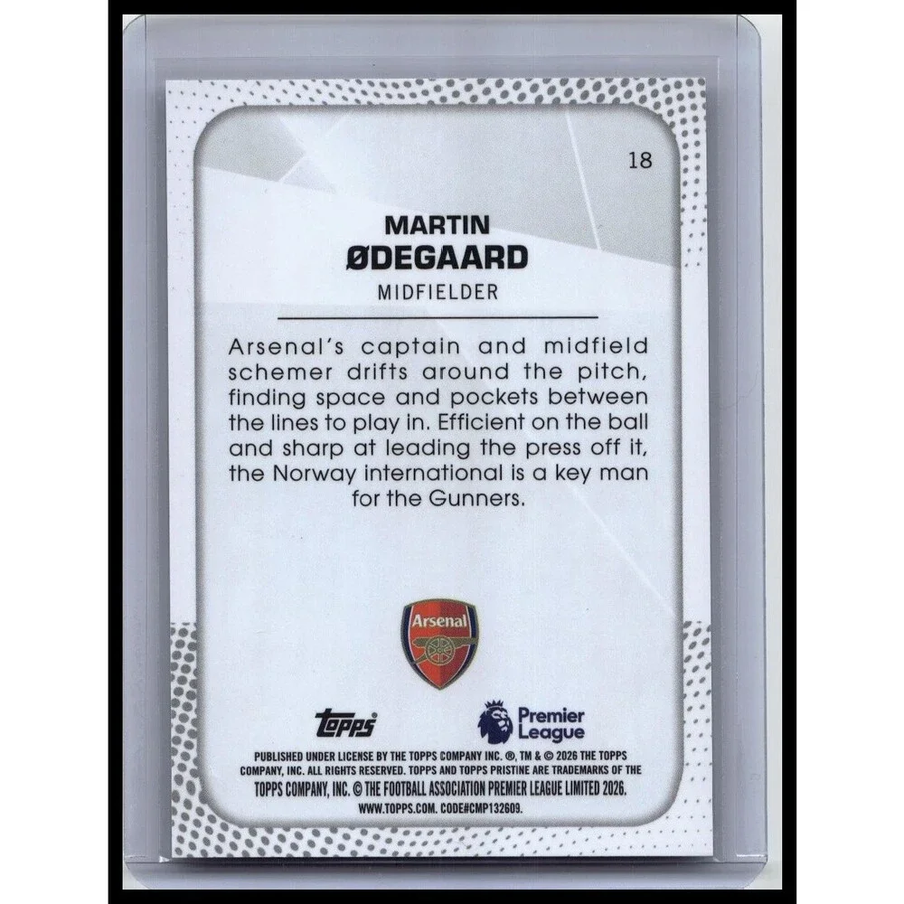 2025-26 Topps Pristine Martin Ødegaard ARS base